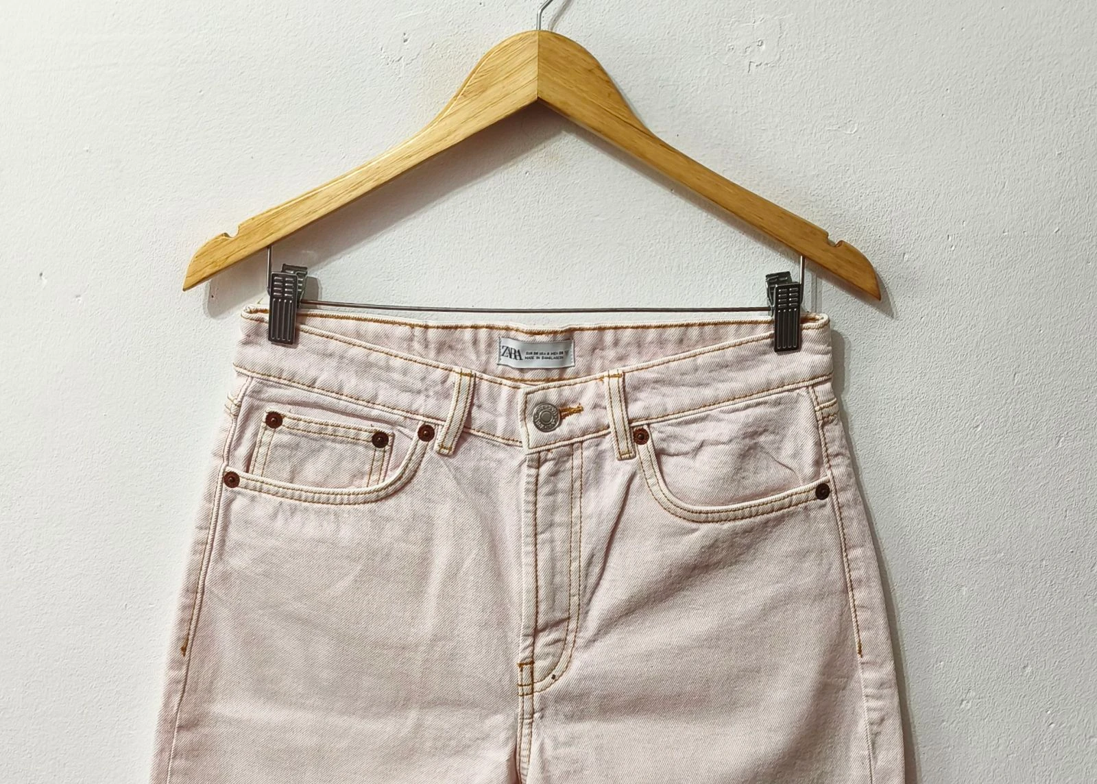 Witte denimshort Zara heren Maat 38 – photo 3